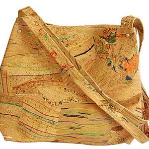 Corx Maia rainbow multicolor paint splatter tote handbag (new)